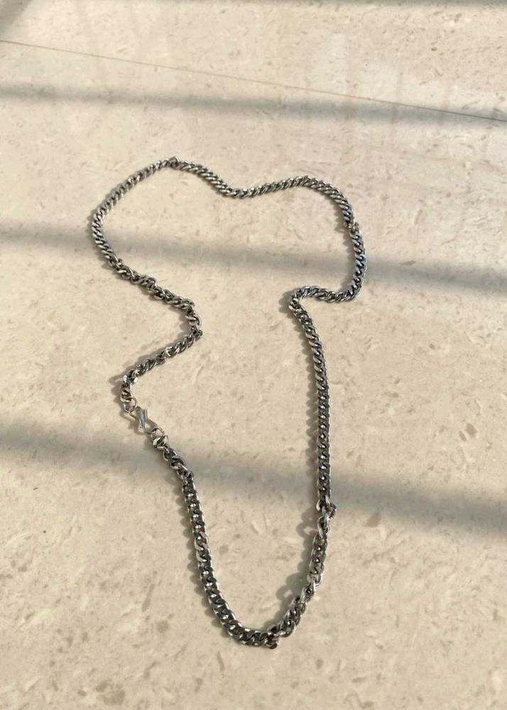 Silver Curb Chain