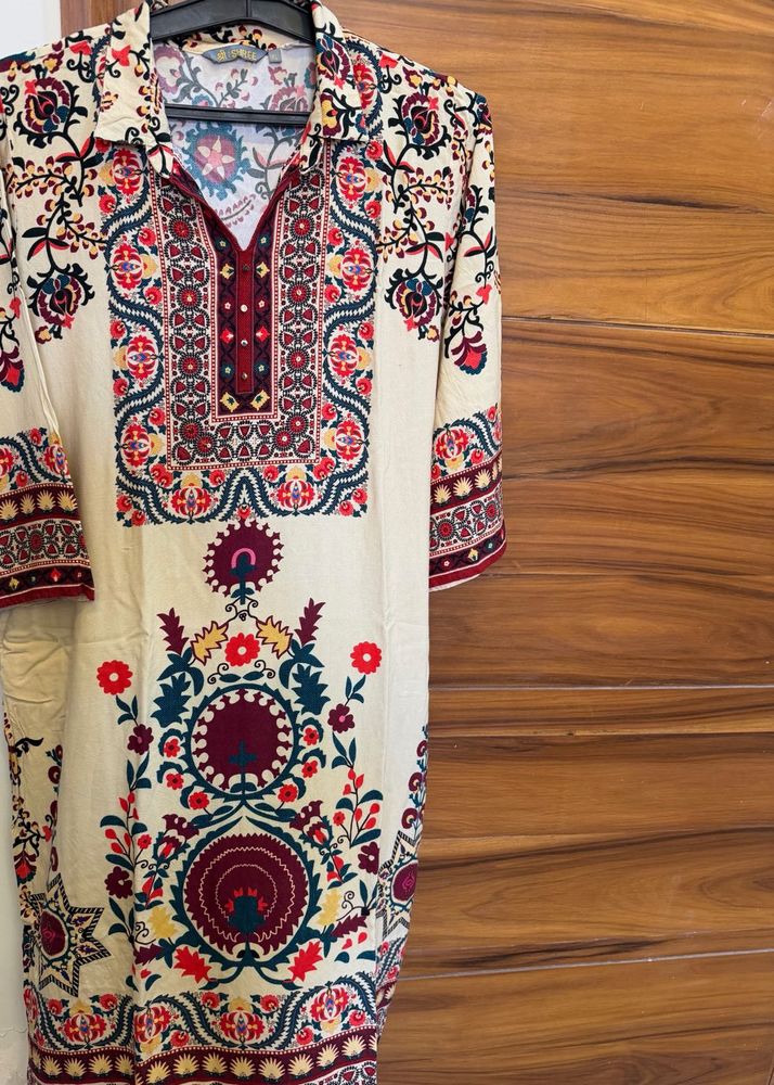 Cream Kurta