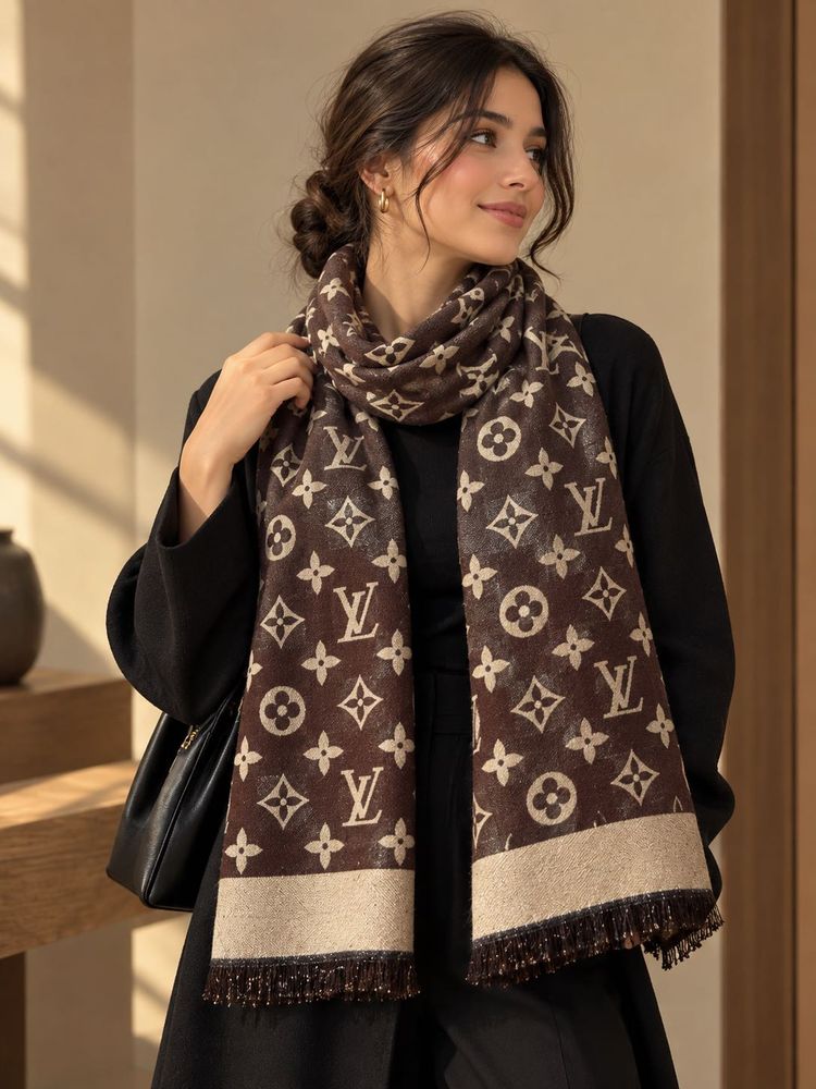 LV Designer Monogram Scarf 🤎