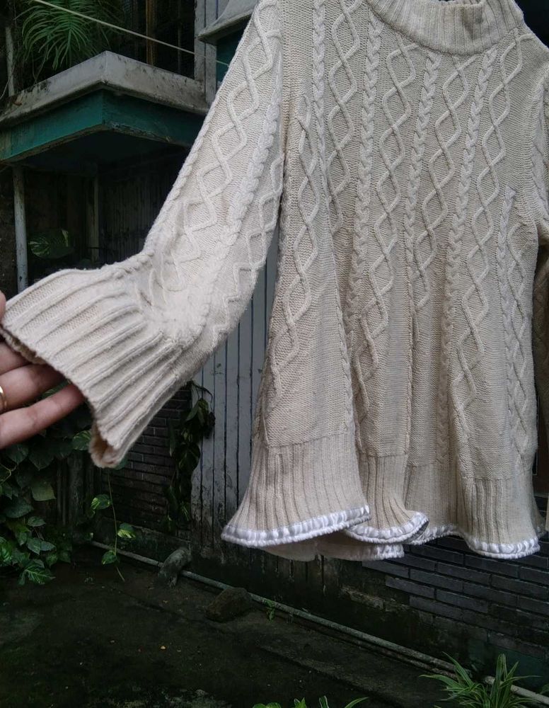 New Year Offer✨Cream Cable Knit Sweater