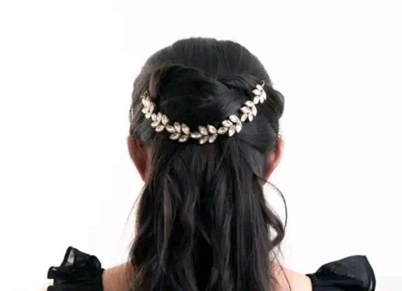 Crystal Leaf Hair Vine