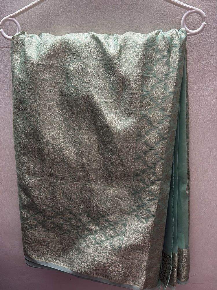 Elegant Sea Green Saree