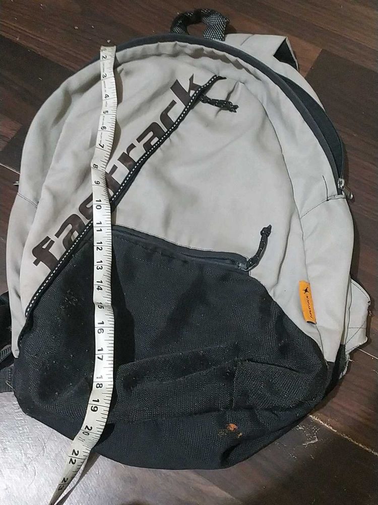 Fastrack Grey &amp; Black Backpack