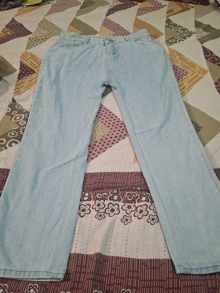 Urbanic Light Wash Wide Leg Jeans