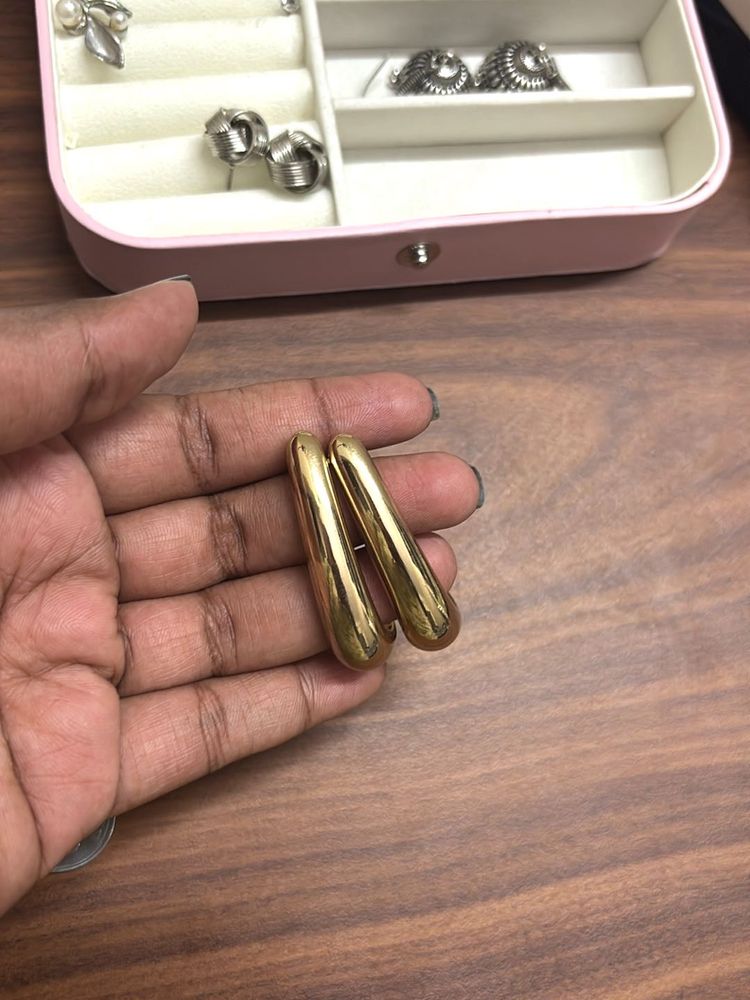 Gold Teardrop Earrings