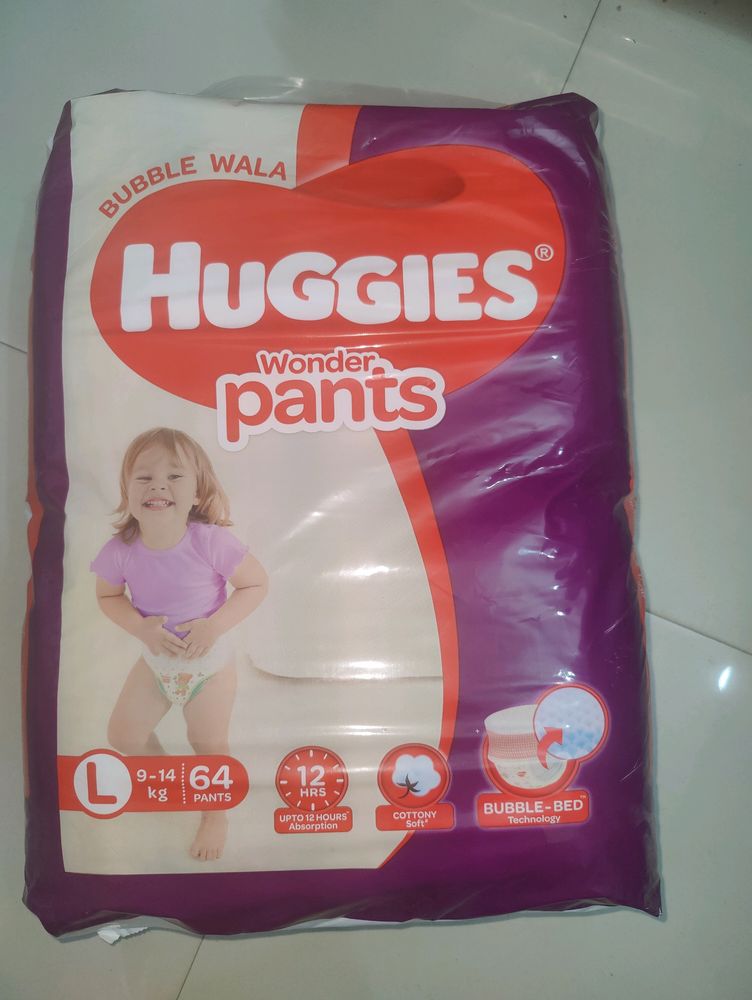 Bubble Wala Huggies Wonder Pants . Size-L .