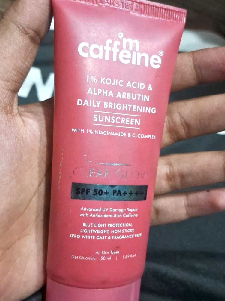 mCaffeine Daily Brightening Sunscreen SPF 50 PA+++