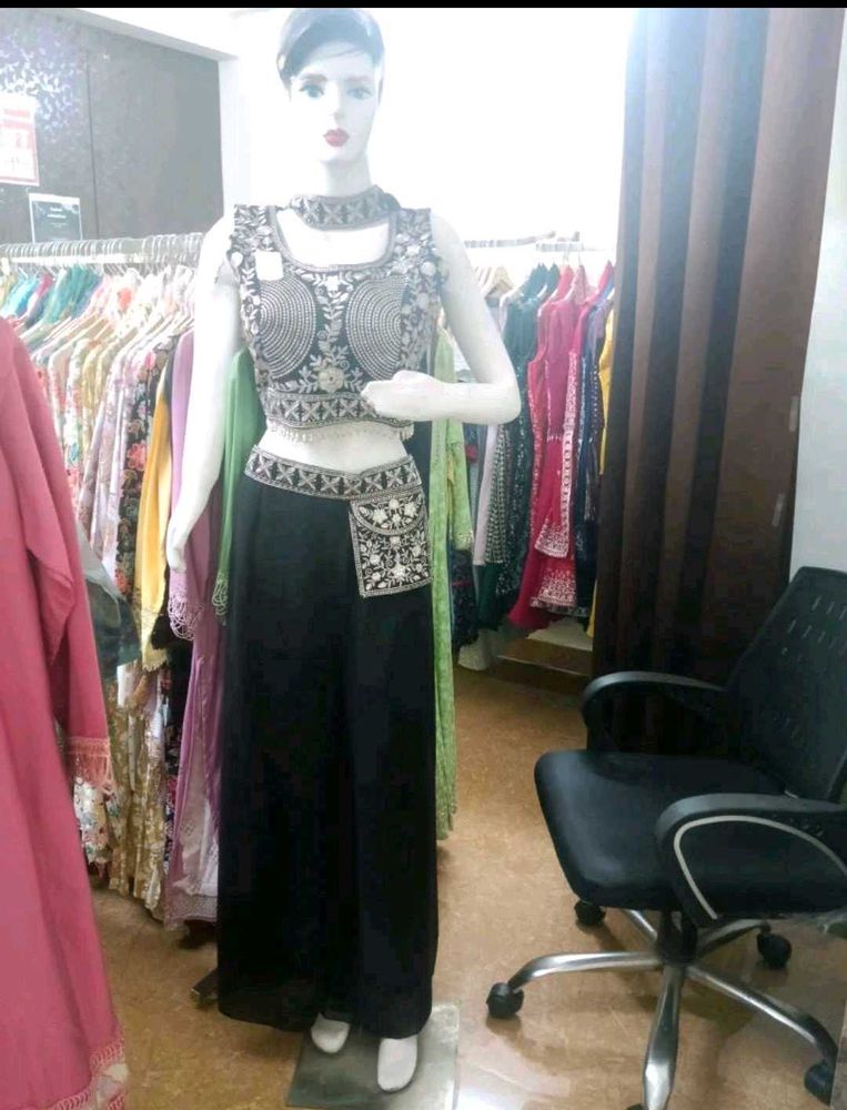Embroidered Black Lehenga Choli Set