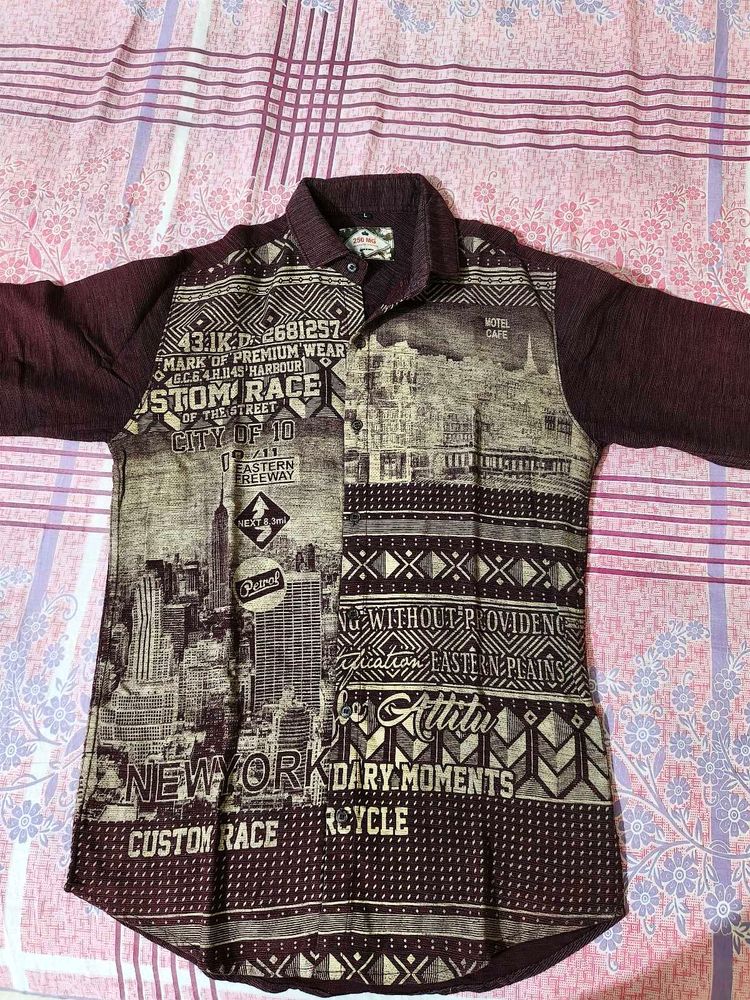 Men's Printed Casual Shirt