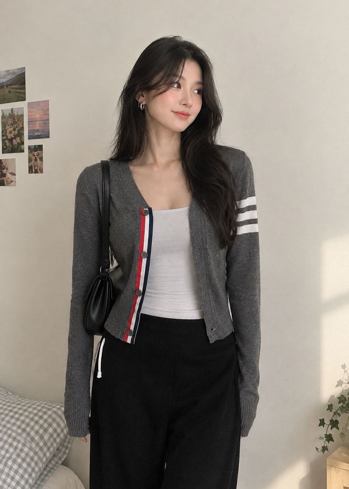 Stylish Grey Cardigan