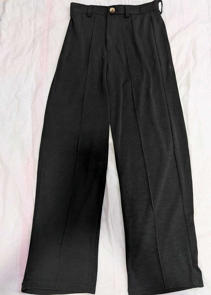 Black Wide Leg Trousers
