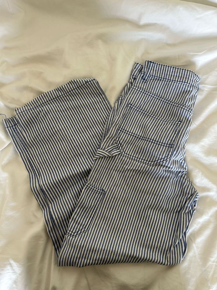 H&amp;M divided Striped Wide Leg Pants