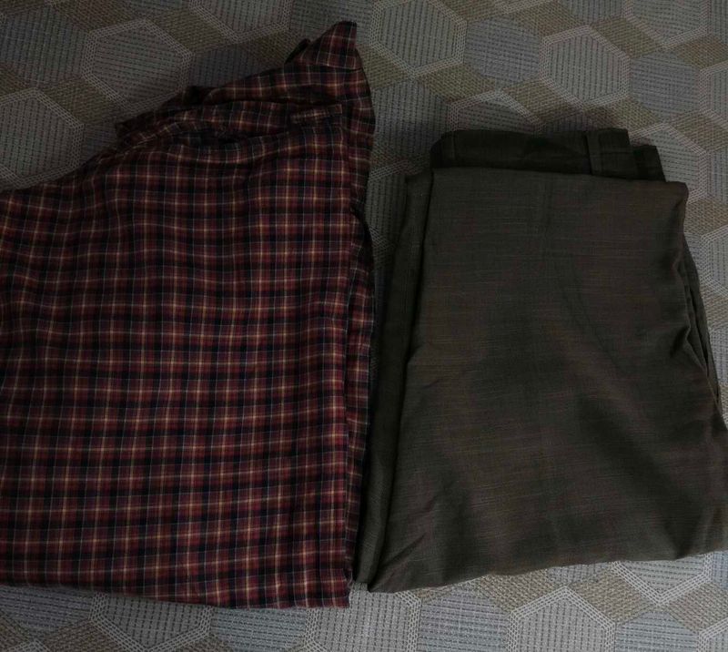 Men's Plaid Shirt and Khaki Pants offer