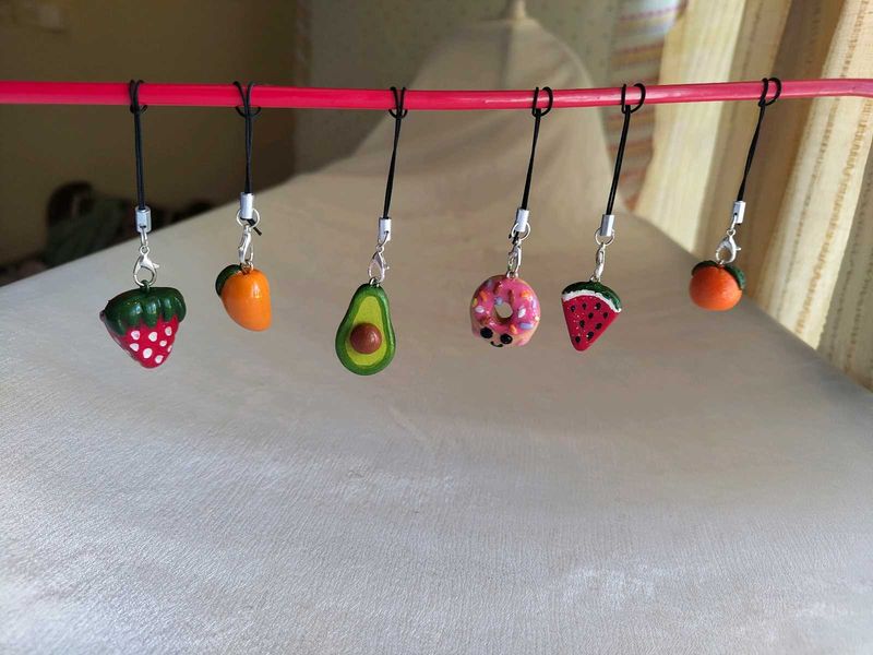 🍓🥭 CLAY FRUIT CHARM 🍉 🍊