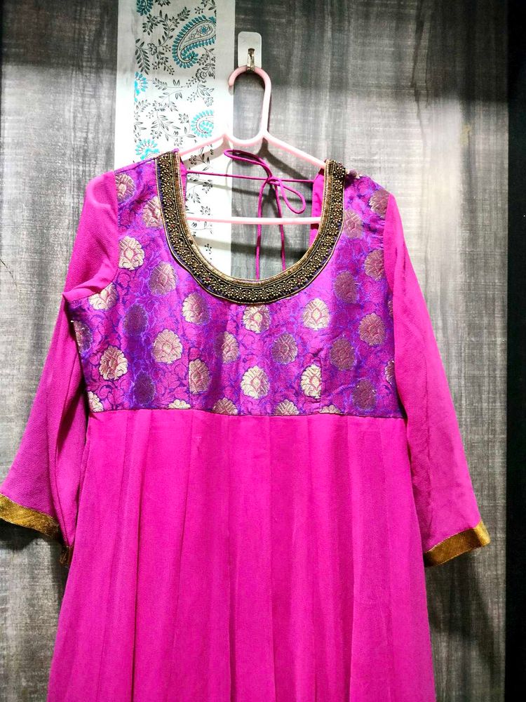 Beautiful Pink Anarkali Kurta
