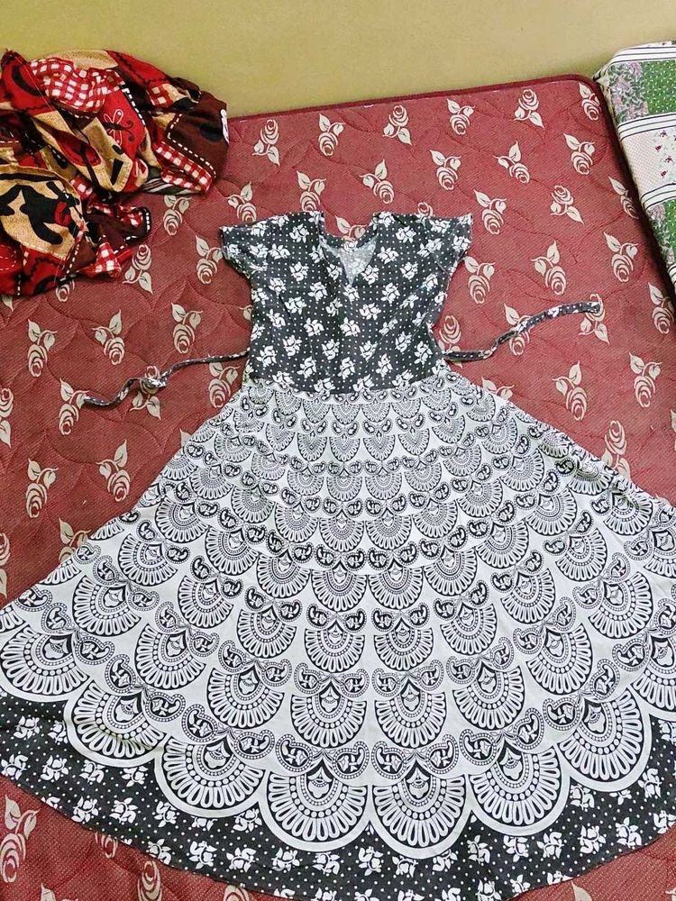 Boho Mandala Print Maxi Dress