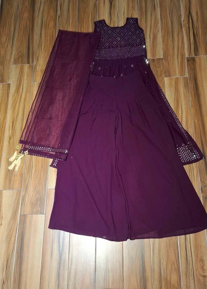 Elegant Purple Kurta Set with Dupatta
