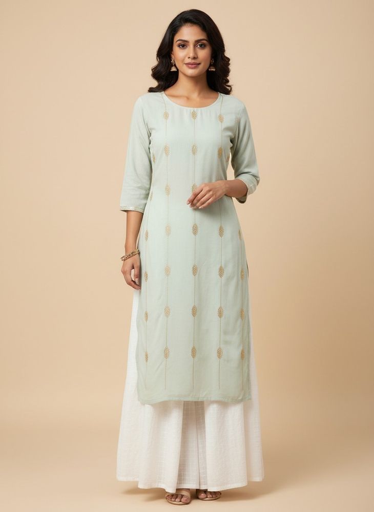 Elegant Embroidered Kurta Set