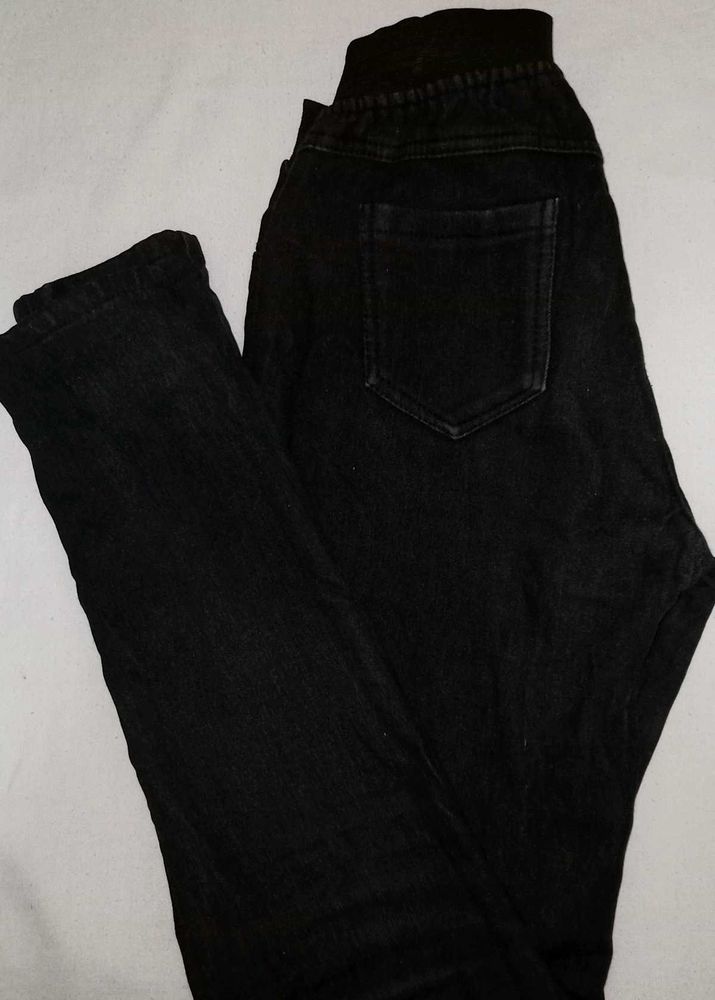 High Waist Black Jeans