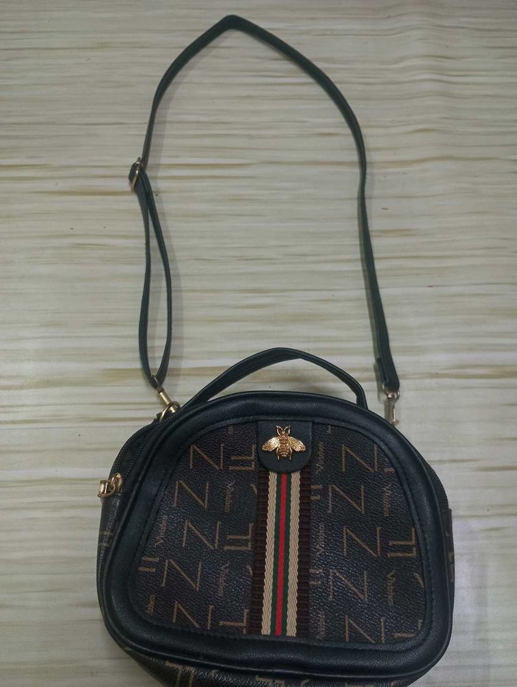Chic Bee Emblem Crossbody Bag