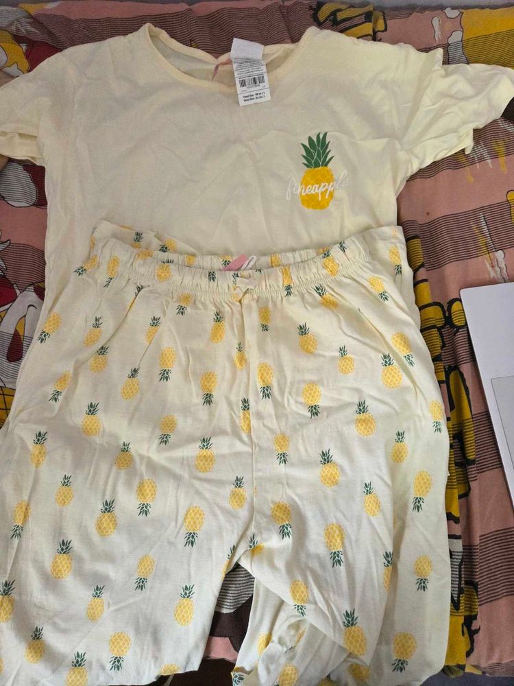 Pineapple Pajama Set - New with Tags