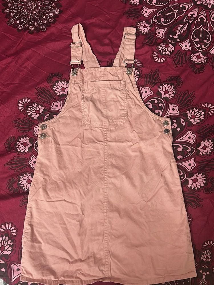 Cute Pink Pinafore Dress