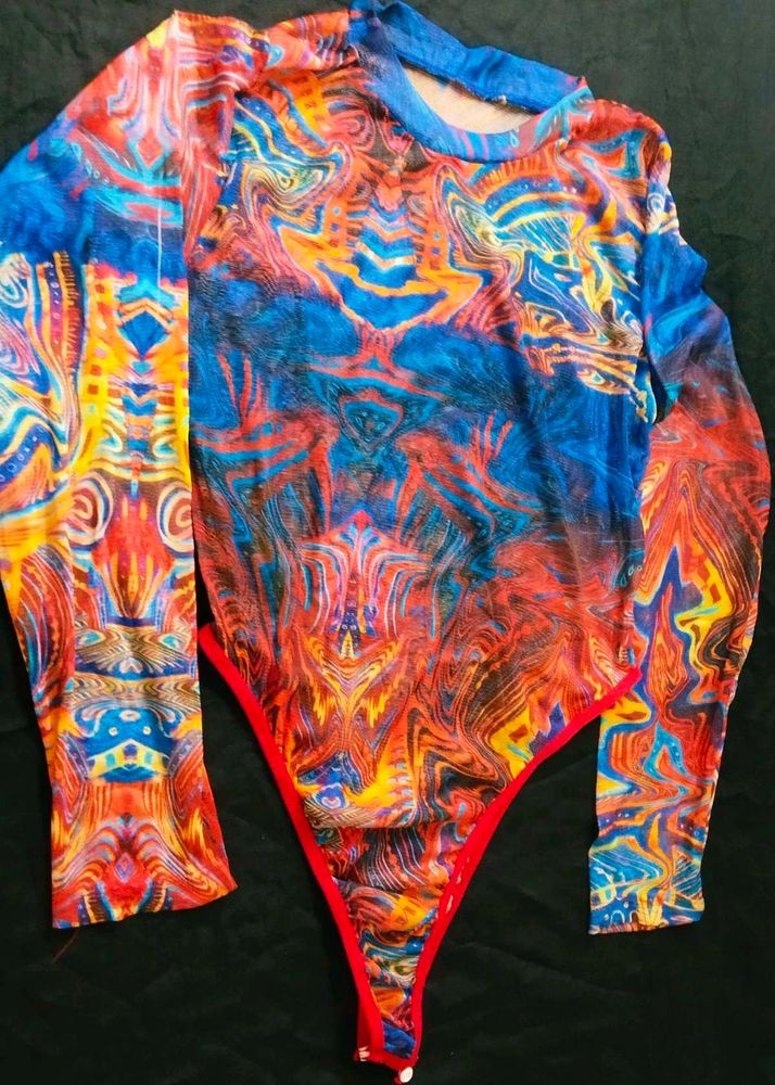 Net colourfull top