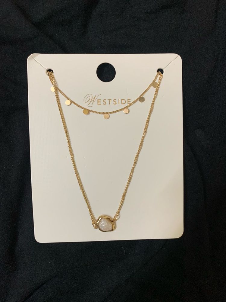 Westside Layered Gold Necklace with Pendant ⭐️