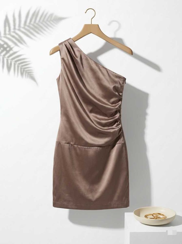 🥂 The Ruched One-Shoulder MINI Dress