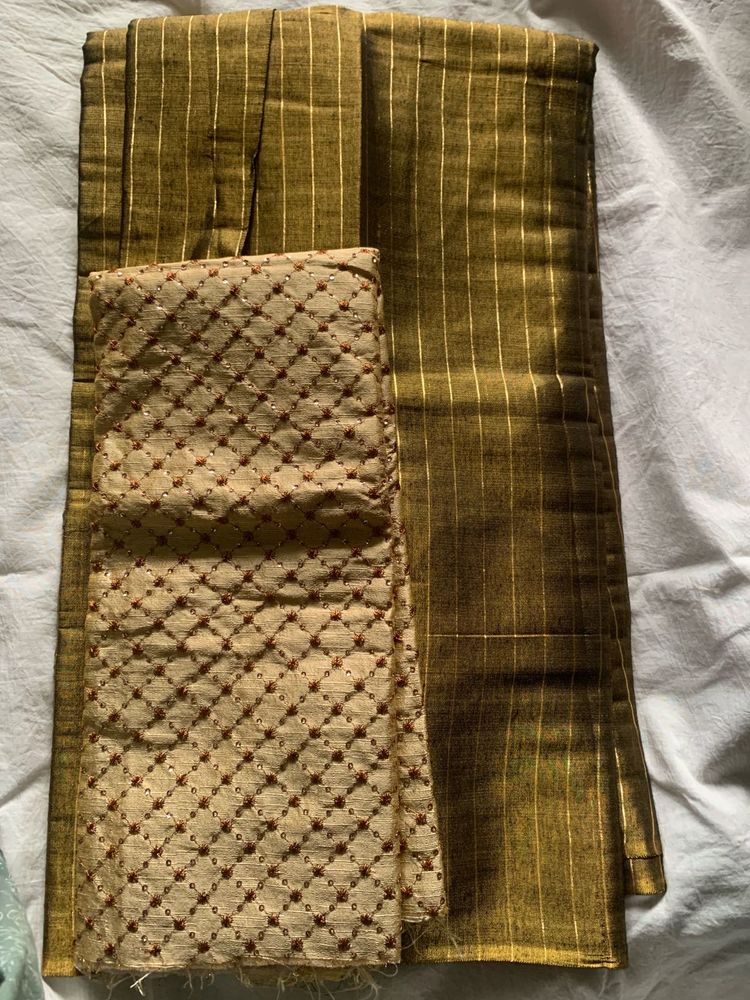 Beautiful Saree with Blouse Piece