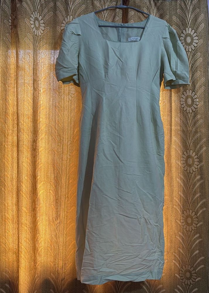 Elegant Mint Green Midi Dress