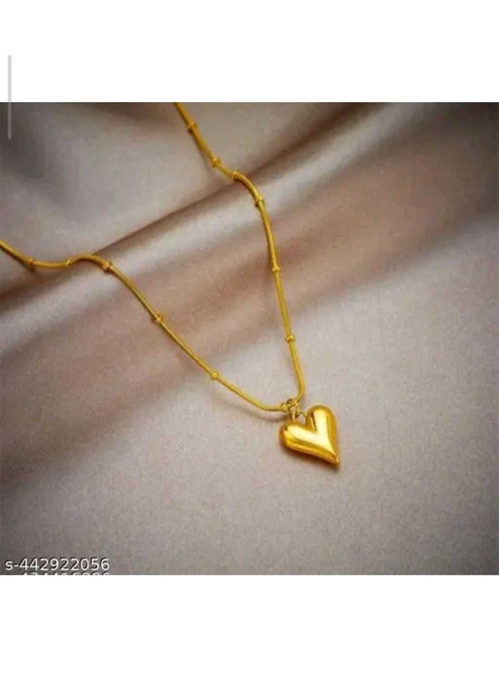 211.anti tarnish Heart Pendant Necklace