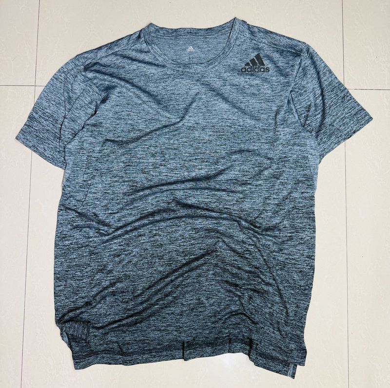 Adidas Men's Grey Heathered T-Shirt
