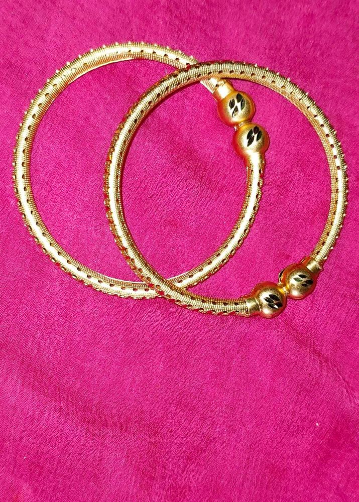 Gold Plated Two Bracelet