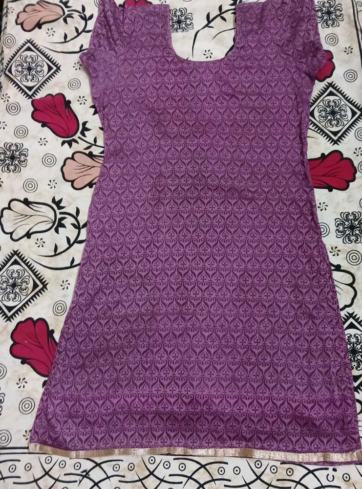 Beautiful Purple Printed Kurta
