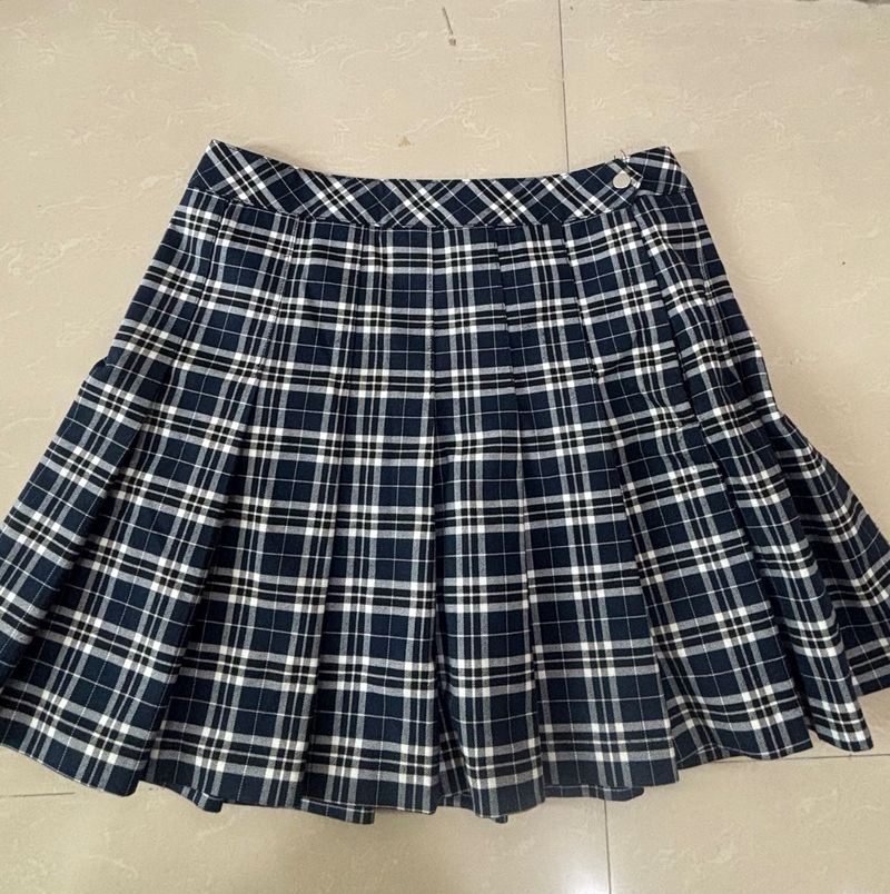 Mini check skirt H&amp;M 🫐💙