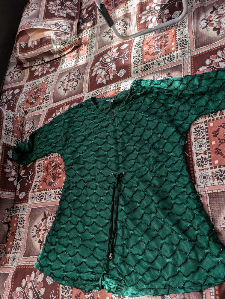 Emerald Green Embellished Top