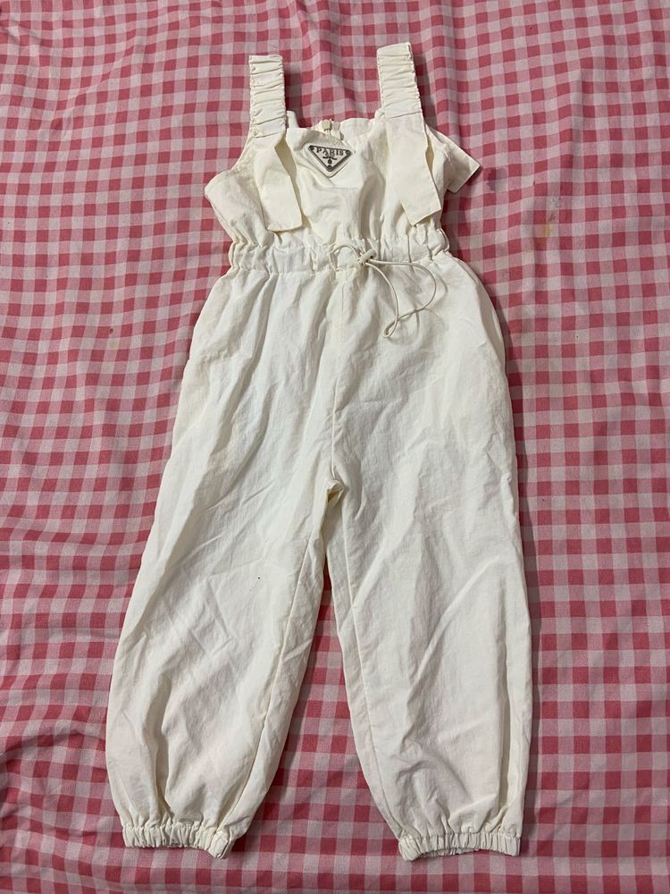 Cute White Jumpsuit