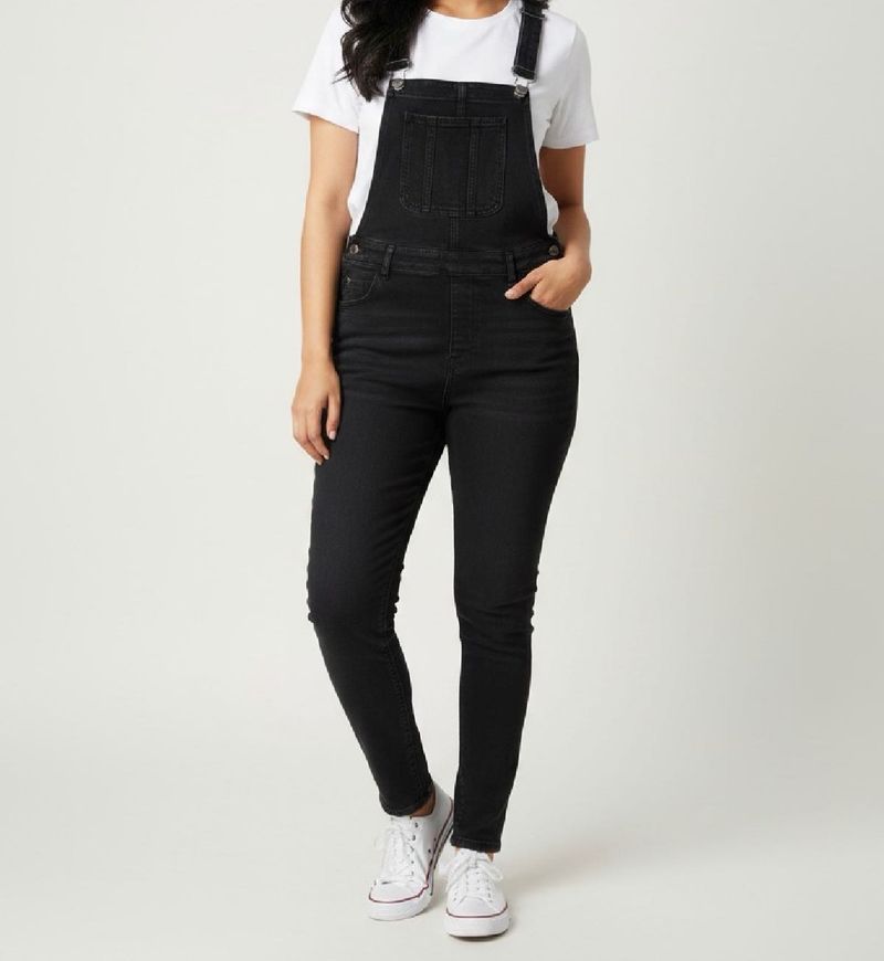 Black Denim Dungree