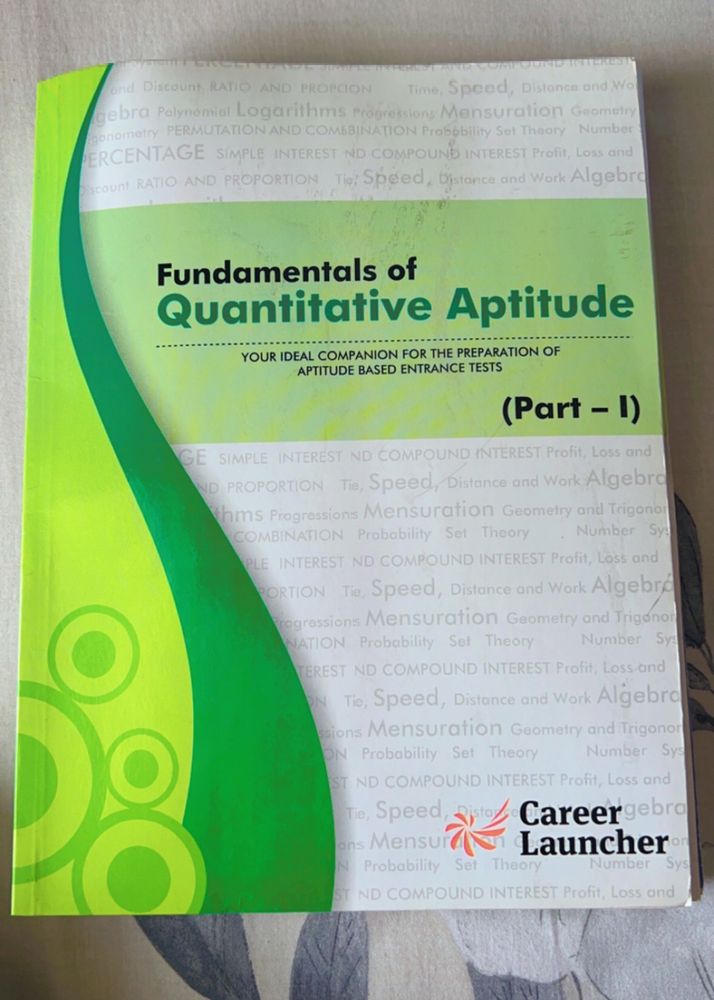Quantative Aptitude Books For Entrance Exams (2books)