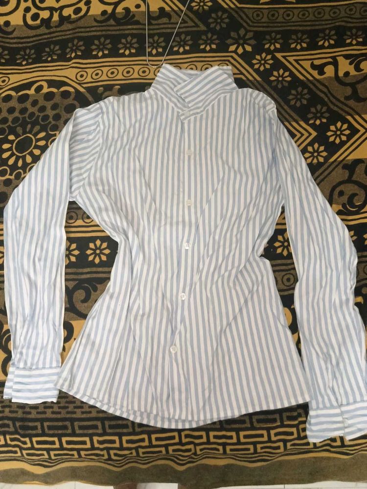 Classic Striped Button-Up Shirt
