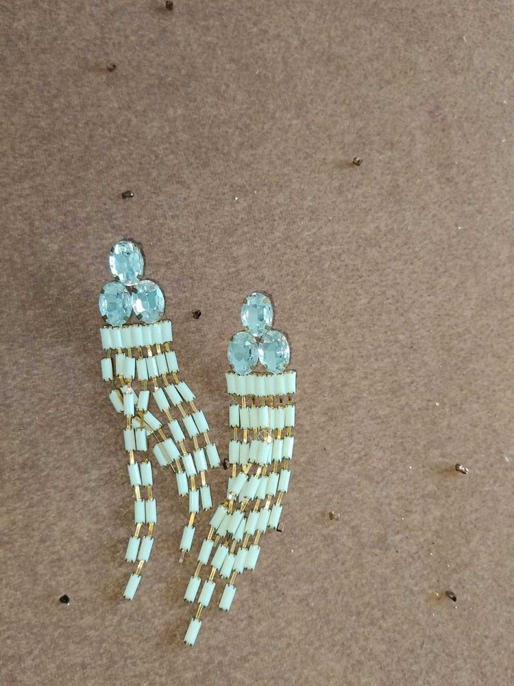 Elegant Beaded Drop Earrings