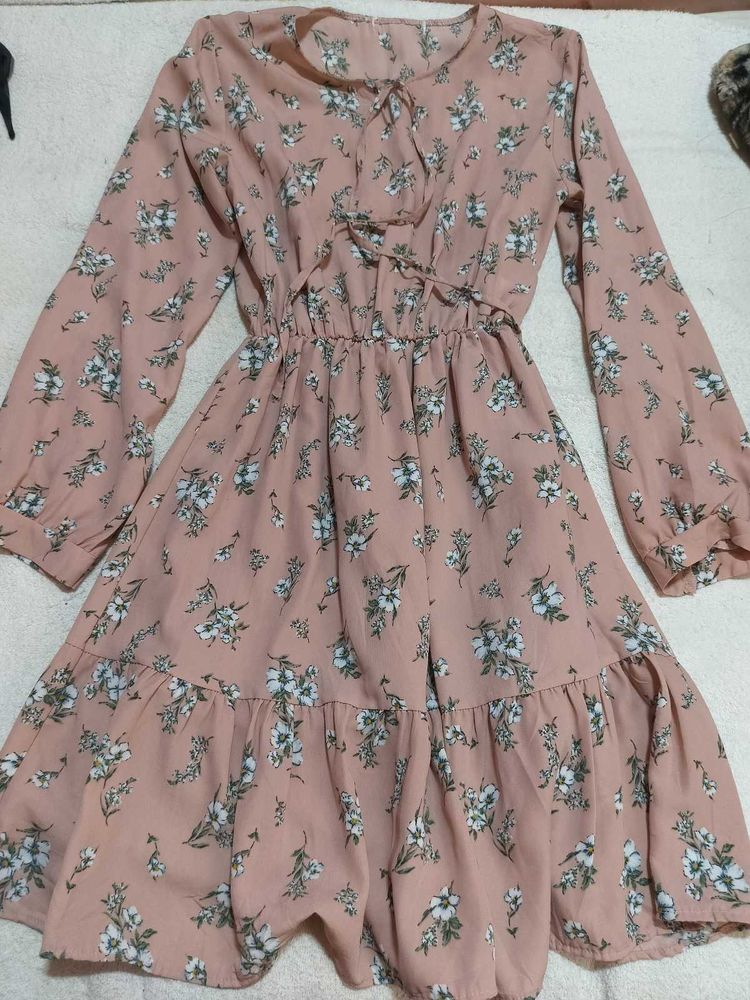 Chic Floral Print Midi Dress