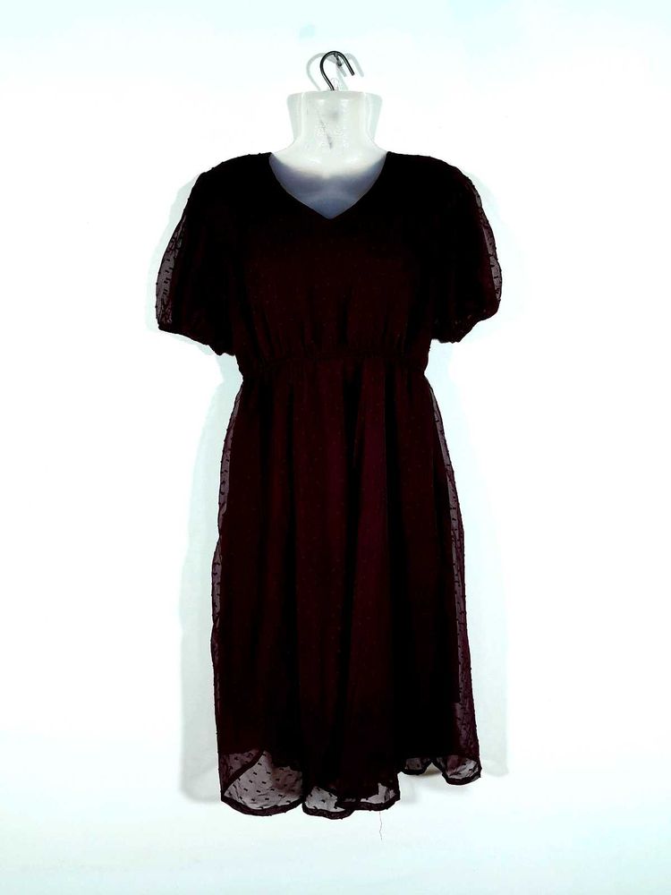 Burgundy Dress For Women's