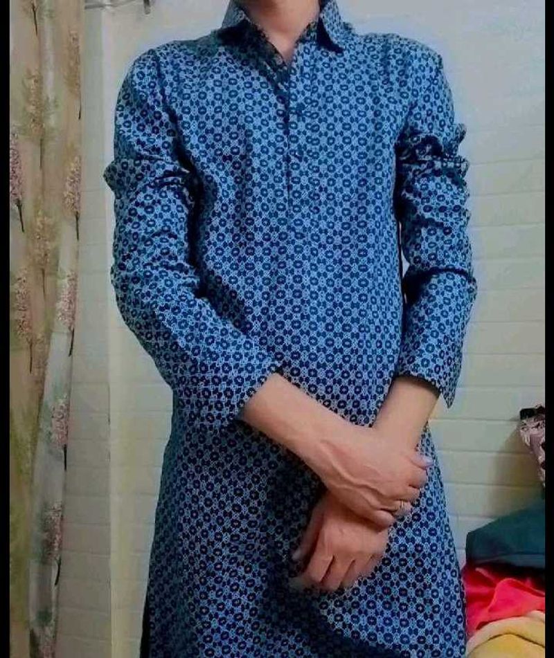 Men's Geometric Print kurta