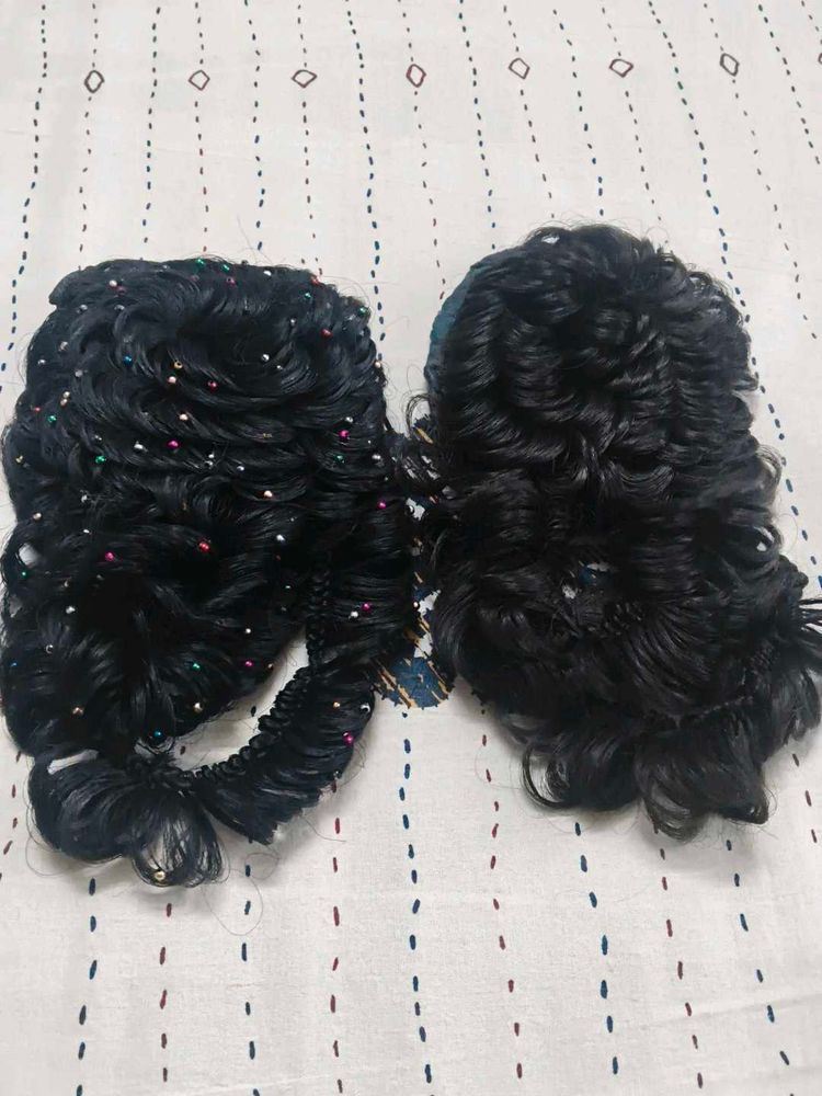 2 juda wigs brown and black
