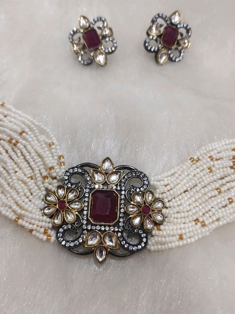 Victorian Diamond Choker Set