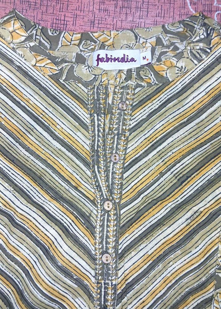 Fabindia Striped short Kurti