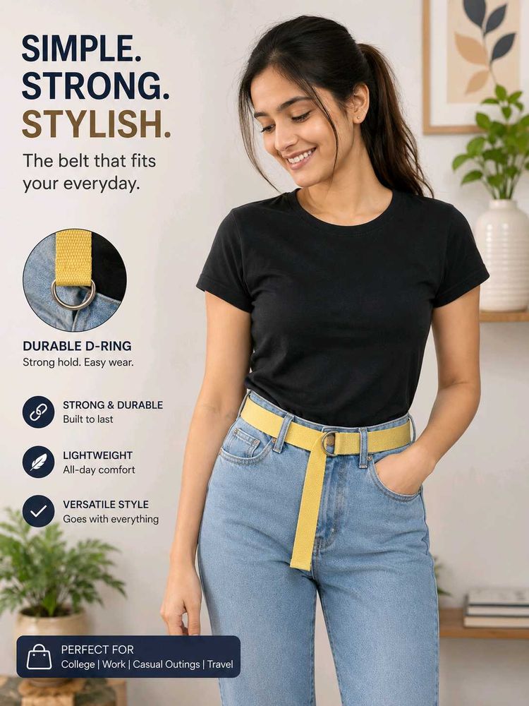 🎗knitted Belt with D-Ring