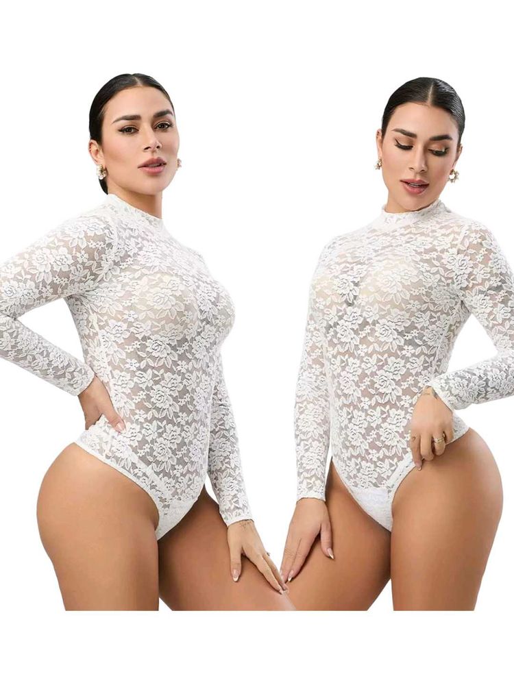 Fancy Lace Bodysuit Free Size Fit For S,M,L (SOLD)